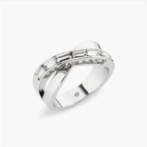 Covet | Criss Cross CZ Baguette Ring NWT